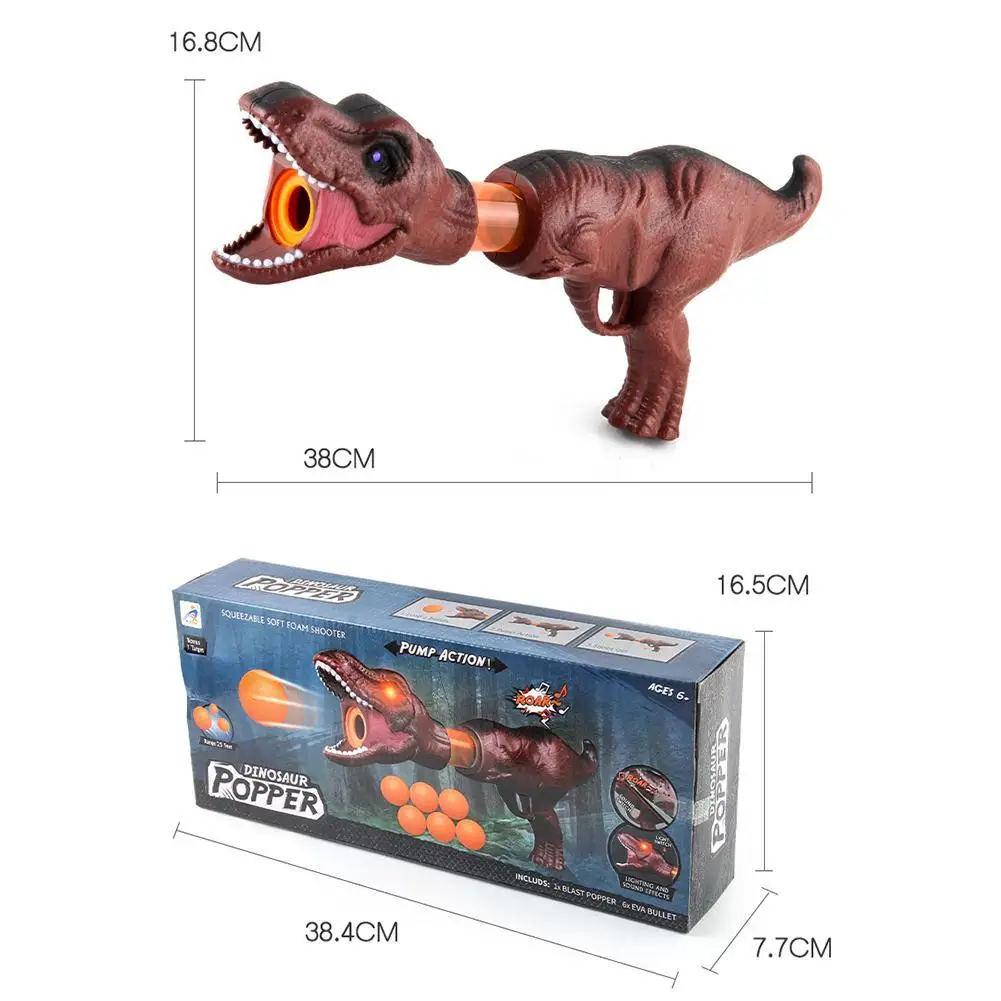 Shooting Game Playing Against Aerodynamic Catapult Soft Bomb Sound And Light Dinosaur Electric Toy For Children 
Shooting Game Playing Against Aerodynamic Catapult Soft Bomb Sound And Light Dinosaur Electric Toy For Children