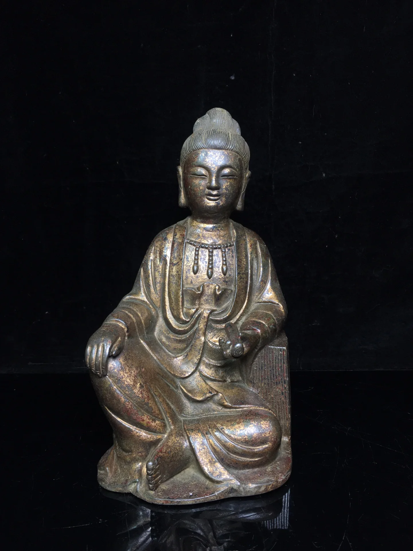 10"Chinese Folk Collection Old Bronze Cinnabar Lacquer Northern Wei Buddha Guanyin Bodhisattva Enshrine the Buddha
10"Chinese Folk Collection Old Bronze Cinnabar Lacquer Northern Wei Buddha Guanyin Bodhisattva Enshrine the Buddha