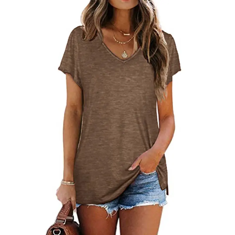 Nice Summer Loose t shirt women Short sleeve V-neck T-shirt Ladies Casual Tee shirt Femme Tshirt Women
Nice Summer Loose t shirt women Short sleeve V-neck T-shirt Ladies Casual Tee shirt Femme Tshirt Women