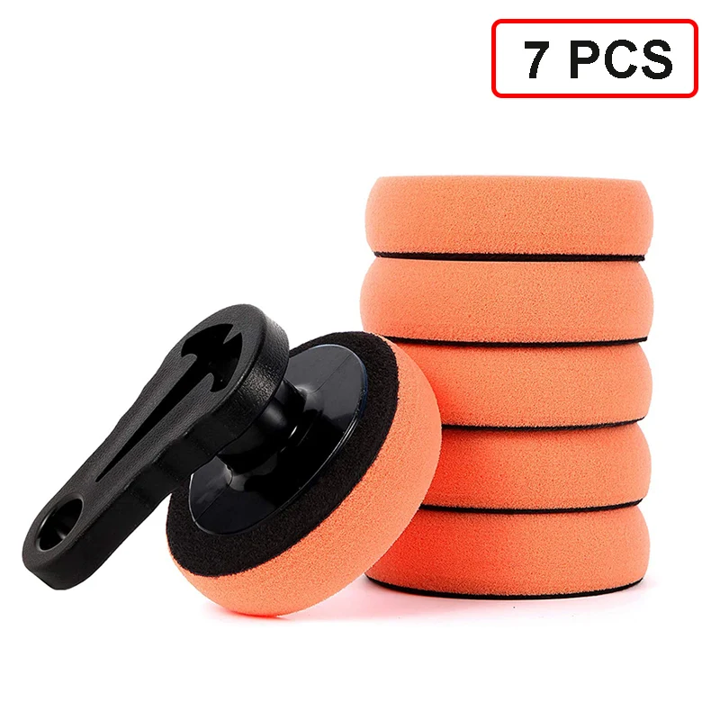 7Pcs Car Wax Polish Pads Microfiber Waxing Polishing Applicator Foam Sponge With Grip Handle Auto Detailing Polisher Buffer Tool
7Pcs Car Wax Polish Pads Microfiber Waxing Polishing Applicator Foam Sponge With Grip Handle Auto Detailing Polisher Buffer Tool