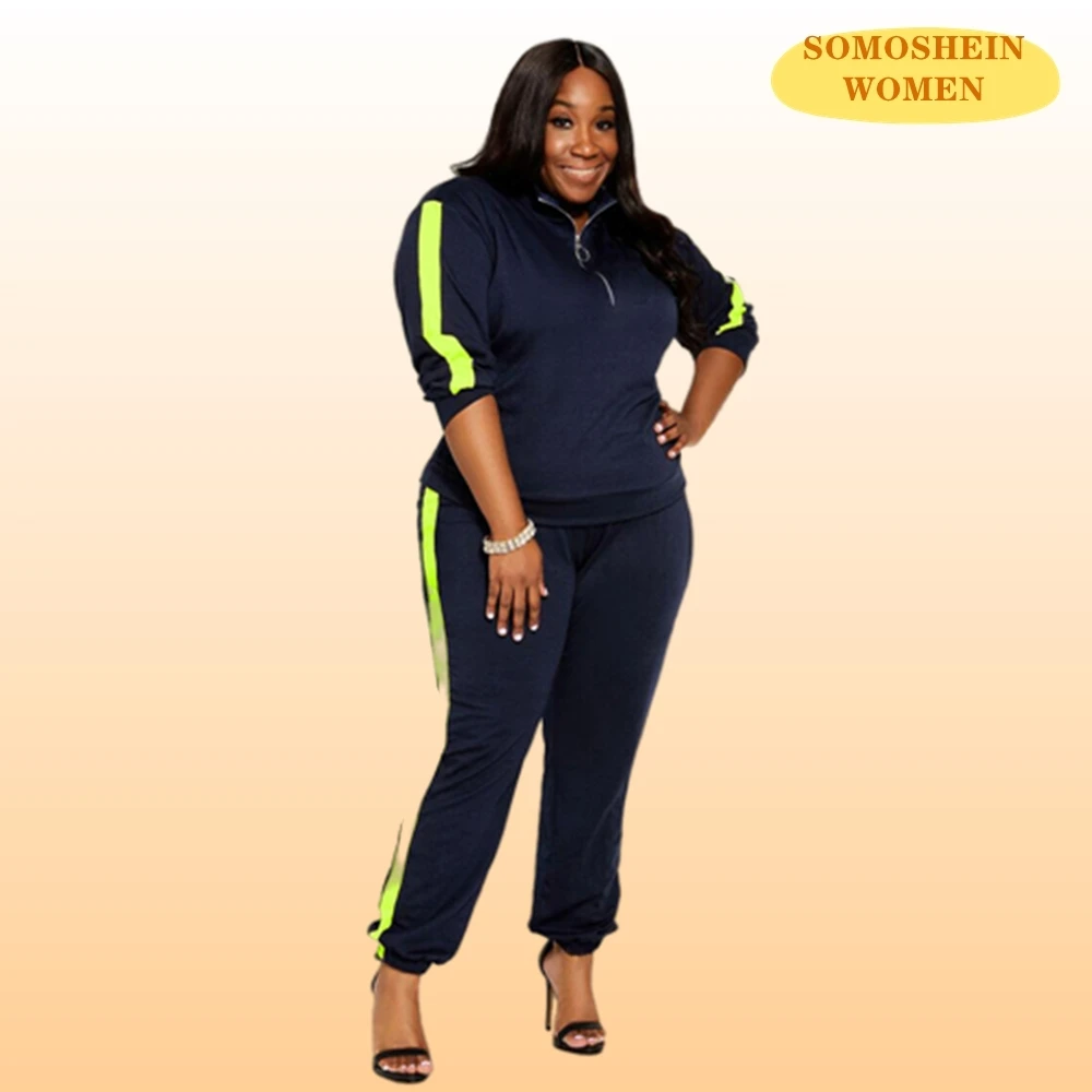 Женская одежда Somoshein, размеры 5XL, спортивные костюмы большого размера, костюмы для бега на молнии, комплекты эластичных брюк, оптовая продажа...
Женская одежда Somoshein, размеры 5XL, спортивные костюмы большого размера, костюмы для бега на молнии, комплекты эластичных брюк, оптовая продажа...