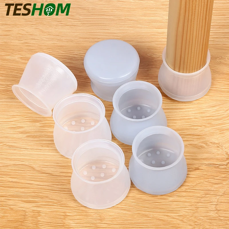 4 шт./компл. нескользящий Силиконовый коврик для защиты ног от непогоды | Мебель