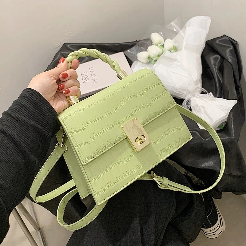 Rope Handle Small PU Leather Crossbody Messenger Bag for Women 2021 Female Fashion Stone Pattern Shoulder Handbags Purses
Rope Handle Small PU Leather Crossbody Messenger Bag for Women 2021 Female Fashion Stone Pattern Shoulder Handbags Purses