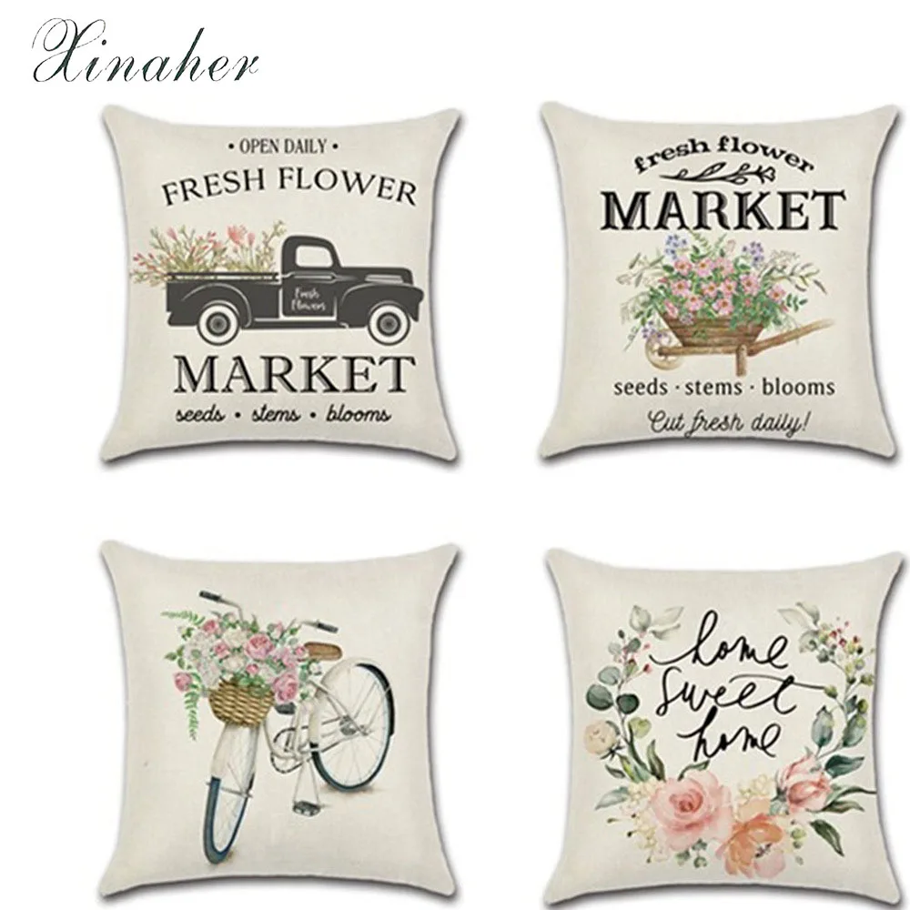 Spring hug pillowcase flower bicycle truck farm 45*45cm Cushion Cove Linen Throw Pillow Car Home Decoration Decorative Pillow
Spring hug pillowcase flower bicycle truck farm 45*45cm Cushion Cove Linen Throw Pillow Car Home Decoration Decorative Pillow