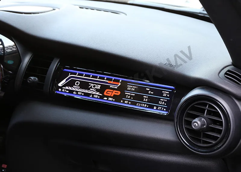 

for bmw mini f55 f56 f57 2014-2020 performance lcd display car instrument dashboard copilot multimedia screen