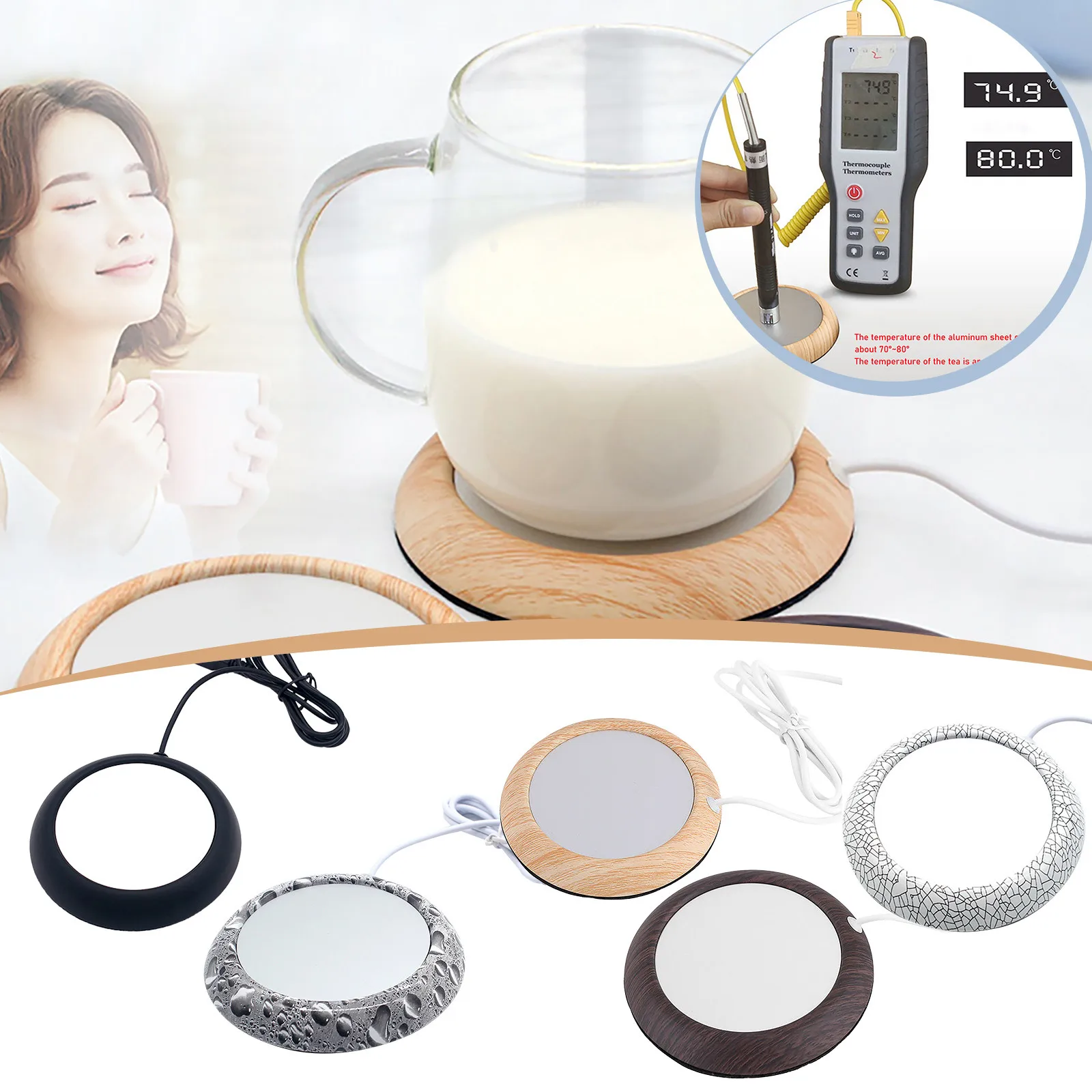 2022 USB Warmer Pad Protable USB Wood Grain Cup Warmer Heat Beverage Mug Mat Keep Drink Warm Heater Mugs Coaster USB Charging
2022 USB Warmer Pad Protable USB Wood Grain Cup Warmer Heat Beverage Mug Mat Keep Drink Warm Heater Mugs Coaster USB Charging