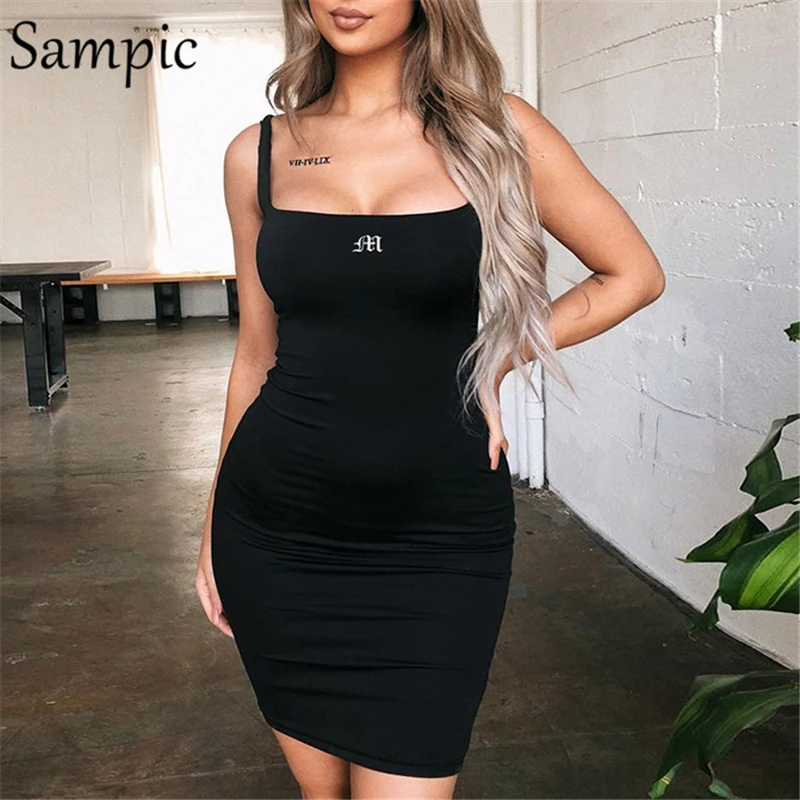 Sampic Fashion Sexy Women Print Short Bodycon Mini Dress Basic Summer Square Collar Srtap Beach Sundress Party Club Casual Dress
Sampic Fashion Sexy Women Print Short Bodycon Mini Dress Basic Summer Square Collar Srtap Beach Sundress Party Club Casual Dress