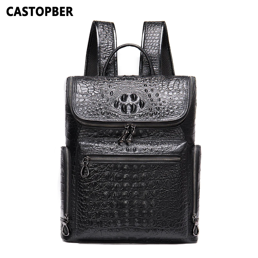 Genuine Leather Cowhide Men's Alligator Backpacks With Laptop Compartment For 14" Laptops Crocodile Pattern Bag For Man Travel
Genuine Leather Cowhide Men's Alligator Backpacks With Laptop Compartment For 14" Laptops Crocodile Pattern Bag For Man Travel