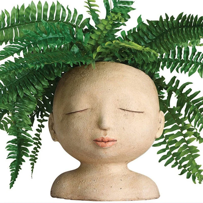 Female Head Design Succulent Plant Pots with Drainage Holes/Cactus Pots Pots Cute Plants Pots Without Plants
Female Head Design Succulent Plant Pots with Drainage Holes/Cactus Pots Pots Cute Plants Pots Without Plants