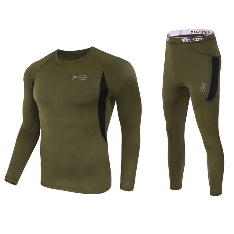 Thermal Underwear Men's Suit Compression Tactical Suit Fleece Quick-Drying Thermal Underwear Set Running Outdoor Sports Men 3XL
Thermal Underwear Men's Suit Compression Tactical Suit Fleece Quick-Drying Thermal Underwear Set Running Outdoor Sports Men 3XL
