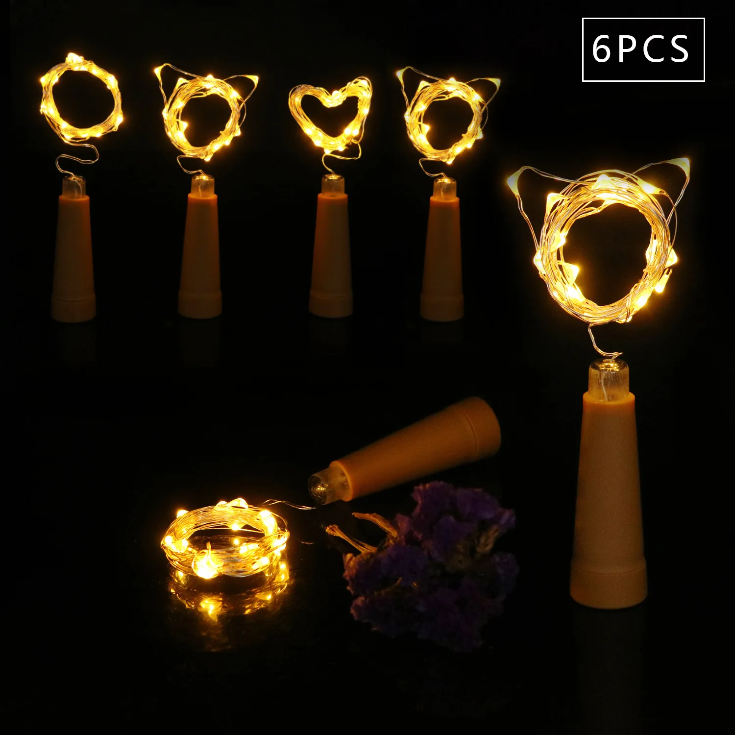 6 Pcs 10 Lights 20 Lights No. 7 Battery Cork String Lights Party Decoration LED Copper Wire Lights Christmas Lights
6 Pcs 10 Lights 20 Lights No. 7 Battery Cork String Lights Party Decoration LED Copper Wire Lights Christmas Lights