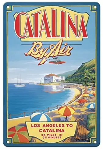 Catalina by Air - Los Angeles to Catalina - Airline by Kerne Erickson Metal Tin Sign
Catalina by Air - Los Angeles to Catalina - Airline by Kerne Erickson Metal Tin Sign