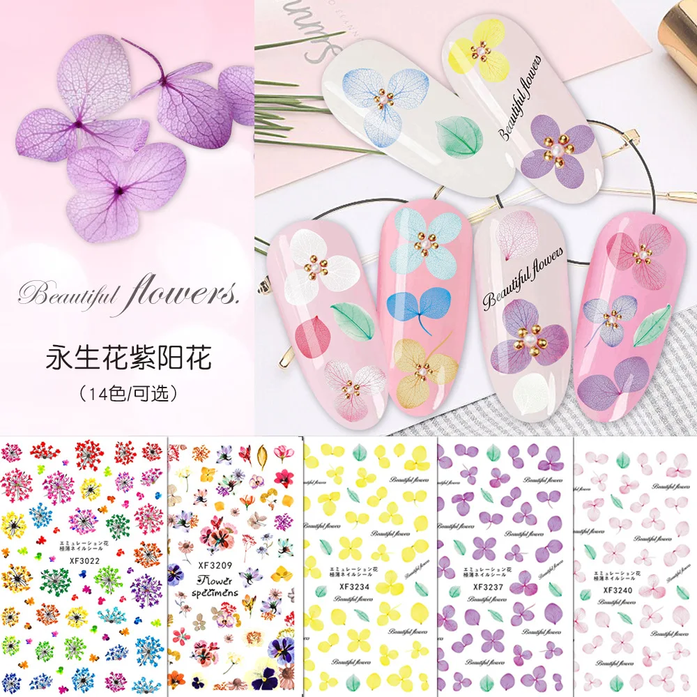 1Sheet Flower Series Adhesive Nail Sticker Imitation Dried Flower Narcissus Hydrangea Nails Decoraciones Dry Flower Nail Sticker
1Sheet Flower Series Adhesive Nail Sticker Imitation Dried Flower Narcissus Hydrangea Nails Decoraciones Dry Flower Nail Sticker