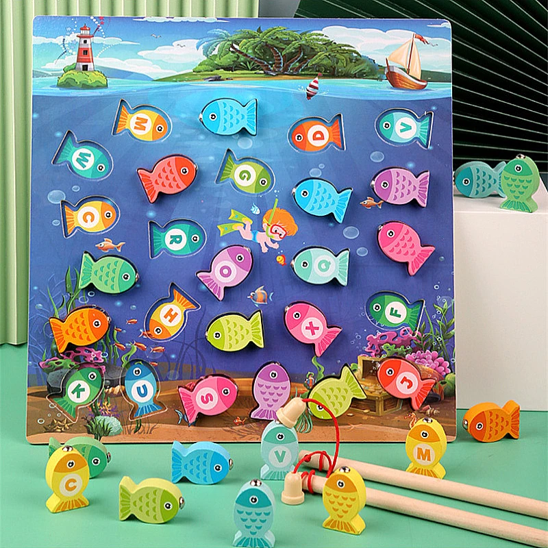 Preschool Wooden Montessori Toys Magnetic Fishing Game Baby Puzzle Teaching Aids Early Educational Toys For Children Girls Gifts
Preschool Wooden Montessori Toys Magnetic Fishing Game Baby Puzzle Teaching Aids Early Educational Toys For Children Girls Gifts