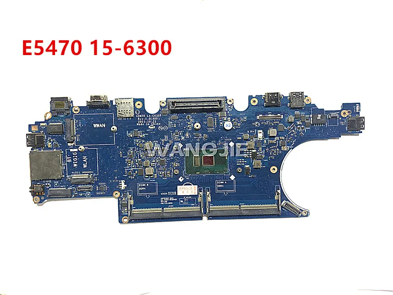 Для DELL E5470 материнская плата портативного компьютера с SR2F0 i5-6300u Процессор ADM70 LA-C631P