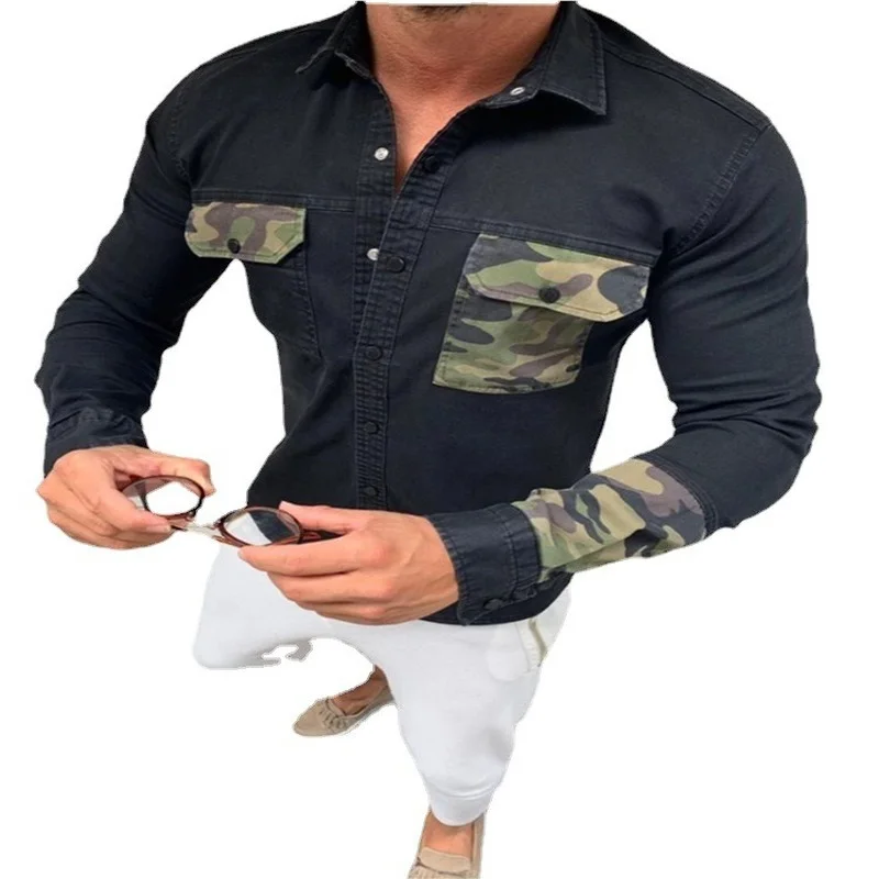 Jacket Men's Denim Autumn Winter Plus Size Youth Loose Casual Jacket Spliced Lapel Jacket Top Men Long Sleeve Outerwear & Coats
Jacket Men's Denim Autumn Winter Plus Size Youth Loose Casual Jacket Spliced Lapel Jacket Top Men Long Sleeve Outerwear & Coats