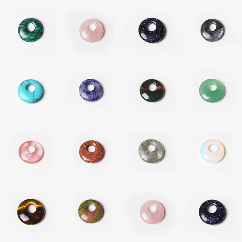 Natural Multicolor Stone Pendant 18mm Donut Child Girls Healing Pendants Charms Beads For Jewelry Making 10pcs/lot Wholesale
Natural Multicolor Stone Pendant 18mm Donut Child Girls Healing Pendants Charms Beads For Jewelry Making 10pcs/lot Wholesale