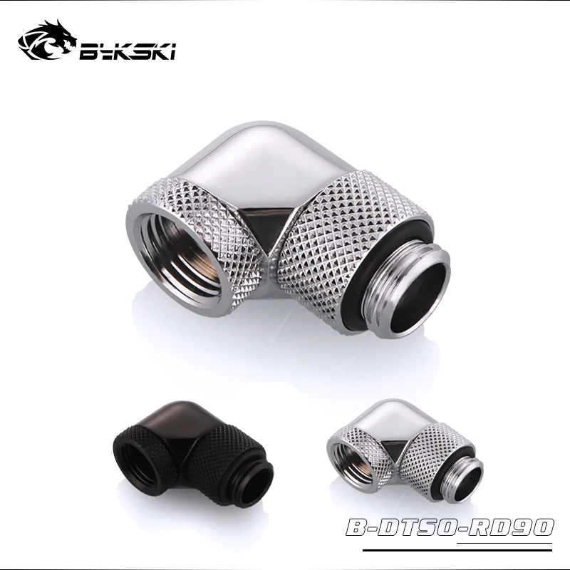 Адаптер для водяного охлаждения Bykski G1/4 '' поворотный на 90 градусов|Кулеры и