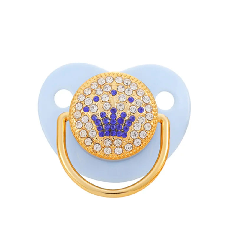 0-18M Baby Shower Gifts Bling Crown Baby Pacifier Golden BPA Free Silicone Infant Nipple Newborn Dummy Soother Chupete Bebé
0-18M Baby Shower Gifts Bling Crown Baby Pacifier Golden BPA Free Silicone Infant Nipple Newborn Dummy Soother Chupete Bebé