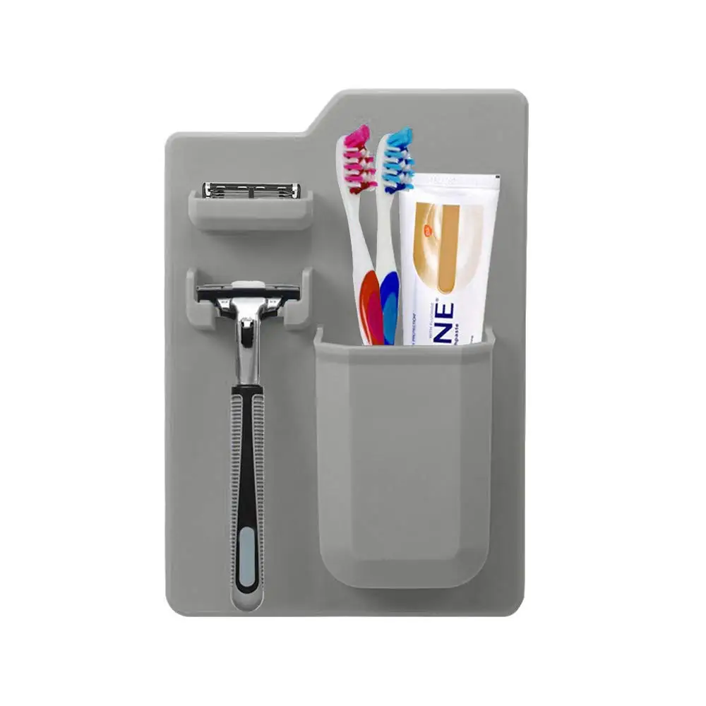 Silicon Bathroom Organizer Magic Sticker Glue Free Mighty Toothbrush Cup Toothpaste Shaver Ring Watch Jewelry Holder In Lavatory
Silicon Bathroom Organizer Magic Sticker Glue Free Mighty Toothbrush Cup Toothpaste Shaver Ring Watch Jewelry Holder In Lavatory