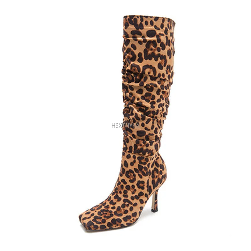 2022 New Leopard Winter The Knee Women Boots High Heel Zipper Shoes Square Toe Woman Long Boots Size 36-43 Shoes Woman Boots
2022 New Leopard Winter The Knee Women Boots High Heel Zipper Shoes Square Toe Woman Long Boots Size 36-43 Shoes Woman Boots
