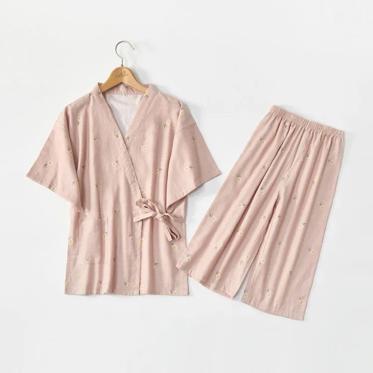 Harajpee Women Pajamas 2021 Summer Japanese Casual Temperament Fashion Lace-UP V-Neck Design Short-Sleeved Home Wear Suits
Harajpee Women Pajamas 2021 Summer Japanese Casual Temperament Fashion Lace-UP V-Neck Design Short-Sleeved Home Wear Suits
