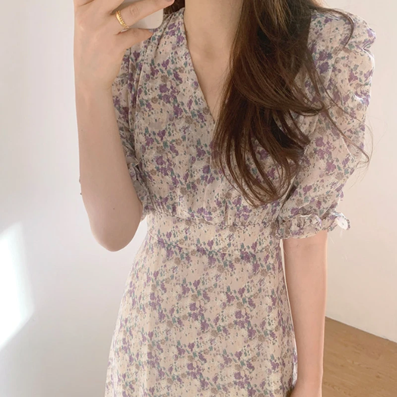 Mori Girl Sweet Dresses Summer Fashion Women Floral Print Chiffon Dress V-neck Short Sleeve Female Dress Elastic Waist Dresses
Mori Girl Sweet Dresses Summer Fashion Women Floral Print Chiffon Dress V-neck Short Sleeve Female Dress Elastic Waist Dresses