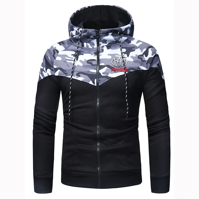 2022 Spring and Autumn New Men's Toyota Print Zipper Hoodies Camouflage stitching Sportswear Harajuku Casual Coats jacket
2022 Spring and Autumn New Men's Toyota Print Zipper Hoodies Camouflage stitching Sportswear Harajuku Casual Coats jacket