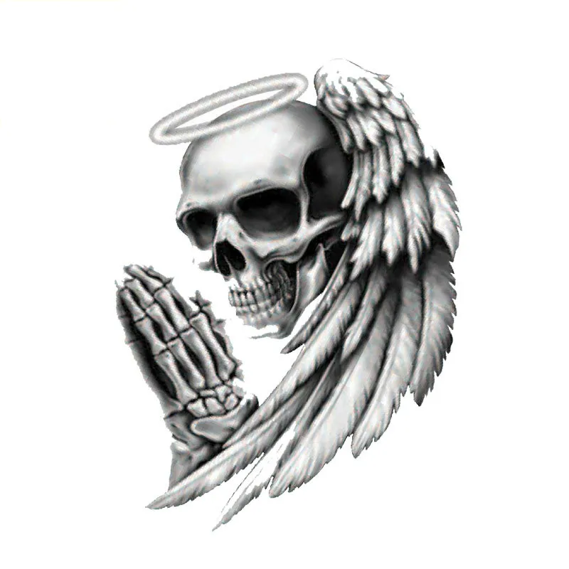 Fine Personality Car Sticker Angel of Death Skull Accessories PVC Decal Cover Scratches Lifelike Decal Accessories KK 13*10cm
Fine Personality Car Sticker Angel of Death Skull Accessories PVC Decal Cover Scratches Lifelike Decal Accessories KK 13*10cm