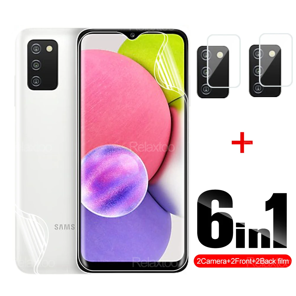6 в 1, Гидрогелевая Защитная пленка для переднего и заднего объектива Samsung Galaxy A03s A02 A01 Core 6,5 дюйма, стеклянная Защитная пленка для камеры
6 в 1, Гидрогелевая Защитная пленка для переднего и заднего объектива Samsung Galaxy A03s A02 A01 Core 6,5 дюйма, стеклянная Защитная пленка для камеры
