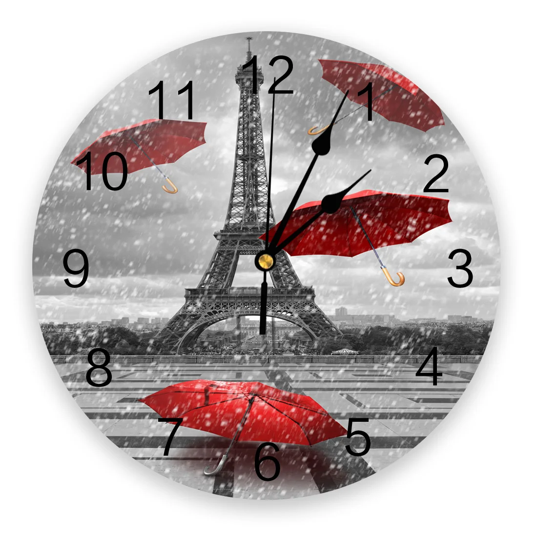 Paris Eiffel Tower UmbrellaWall Clock Home Decor Bedroom Silent Wall Digital Clock Wall Clock Modern Design
Paris Eiffel Tower UmbrellaWall Clock Home Decor Bedroom Silent Wall Digital Clock Wall Clock Modern Design