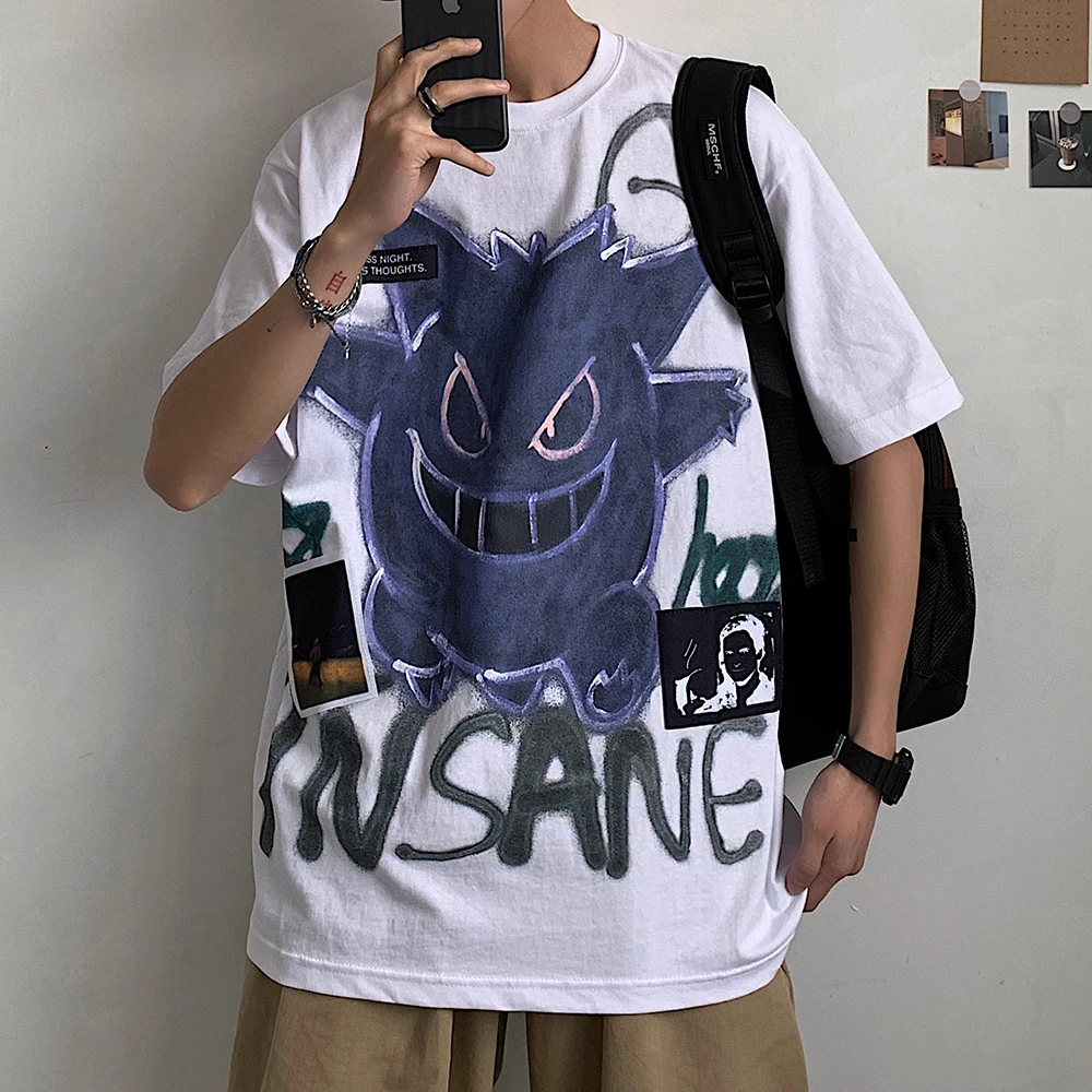 MOGU 2020 New Men's High Quality T-shirt Cotton O-Neck Loose Cartone Printed Men Tshirt Casual Knitted Male t-shirt Tops S-3XL
MOGU 2020 New Men's High Quality T-shirt Cotton O-Neck Loose Cartone Printed Men Tshirt Casual Knitted Male t-shirt Tops S-3XL