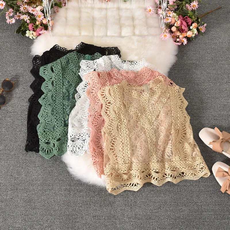 Women Tank Summer Lace Hollow Out Crop Tops Women Fashion Sexy Short Lacework Pullover Vest Slim Elegant Outside Chic Tank Tops
Women Tank Summer Lace Hollow Out Crop Tops Women Fashion Sexy Short Lacework Pullover Vest Slim Elegant Outside Chic Tank Tops
