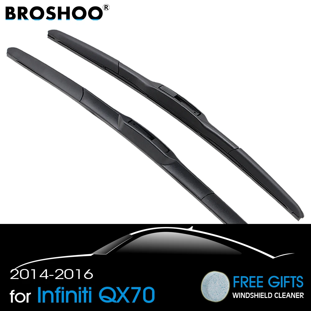 Ветрозащитные стеклоочистители BROSHOO из натурального каучука для Infiniti QX70, 26 и 19 дюймов, 2014, 2015, 2016, подходит для стандартного крючка
Ветрозащитные стеклоочистители BROSHOO из натурального каучука для Infiniti QX70, 26 и 19 дюймов, 2014, 2015, 2016, подходит для стандартного крючка