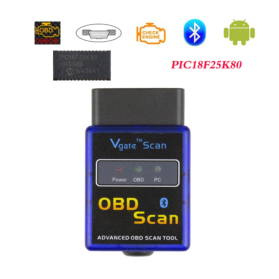 Bluetooth ELM327 V1.5 Автомобильный диагностический сканер для Android Vgate OBD2 сканер ELM 327 В 1,5 считыватели кодов OBD 2 диагностические инструменты
Bluetooth ELM327 V1.5 Автомобильный диагностический сканер для Android Vgate OBD2 сканер ELM 327 В 1,5 считыватели кодов OBD 2 диагностические инструменты