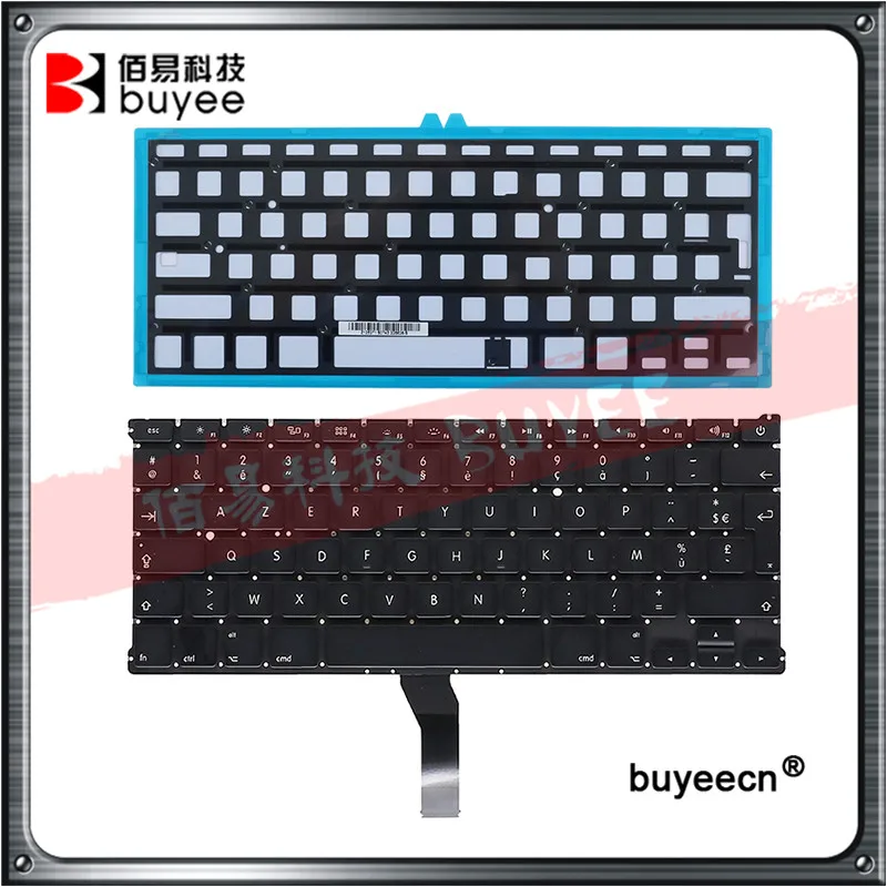 

New A1369 A1466 French Keyboard 13" For Macbook Air A1369 A1466 Keyboard backlight MD231 MD232 MC503 MC504 Replacement