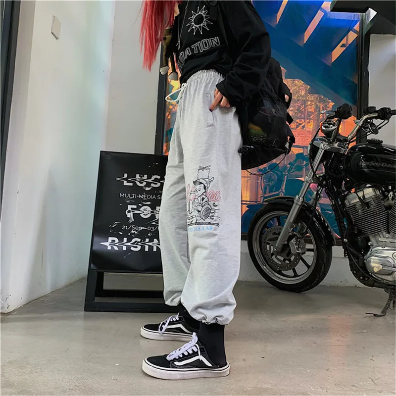 Women's Trousers wide Leg Pants Full Length Summer Embroidered Trousers Hip-hop style Casual Drawstring Cotton Femme Pants 
Women's Trousers wide Leg Pants Full Length Summer Embroidered Trousers Hip-hop style Casual Drawstring Cotton Femme Pants