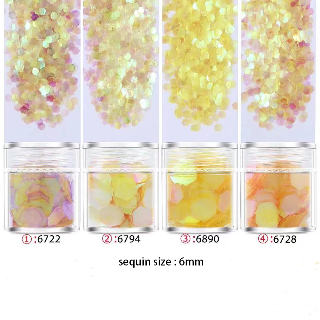 4 Boxes Lemon Yellow Holographic Nail Glitter Shiny 3D Cosmetic Sequins For Nail Art Decoration DIY Nail Body Make Up Accessorie 
4 Boxes Lemon Yellow Holographic Nail Glitter Shiny 3D Cosmetic Sequins For Nail Art Decoration DIY Nail Body Make Up Accessorie