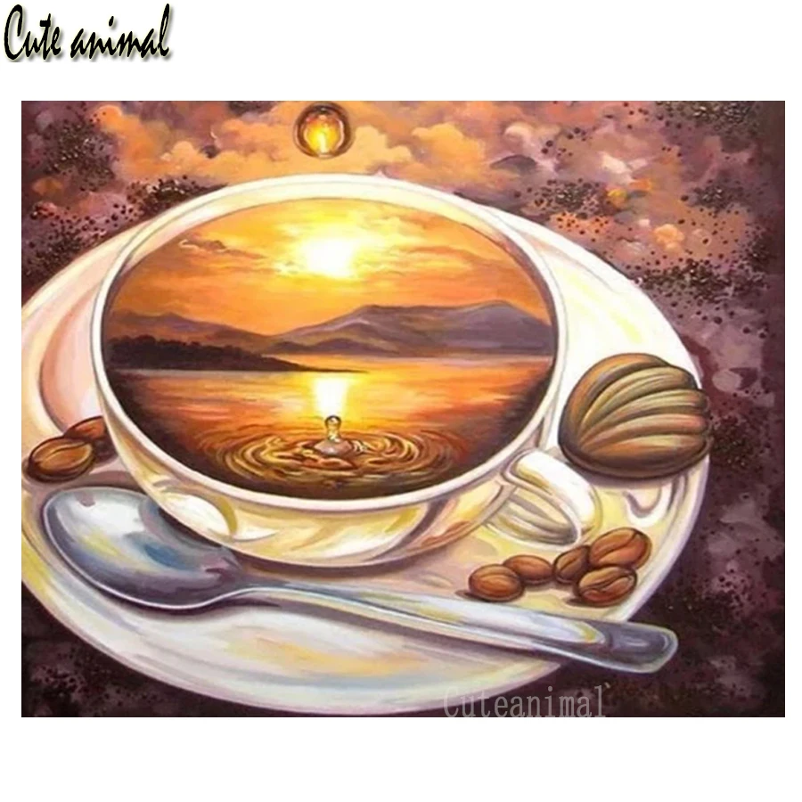 Coffee Cup 5D Diamond Painting Full Square Round Drill Diy Diamond Embroidery Landscape Art Diamond Mosaic Room Decoration Gift
Coffee Cup 5D Diamond Painting Full Square Round Drill Diy Diamond Embroidery Landscape Art Diamond Mosaic Room Decoration Gift