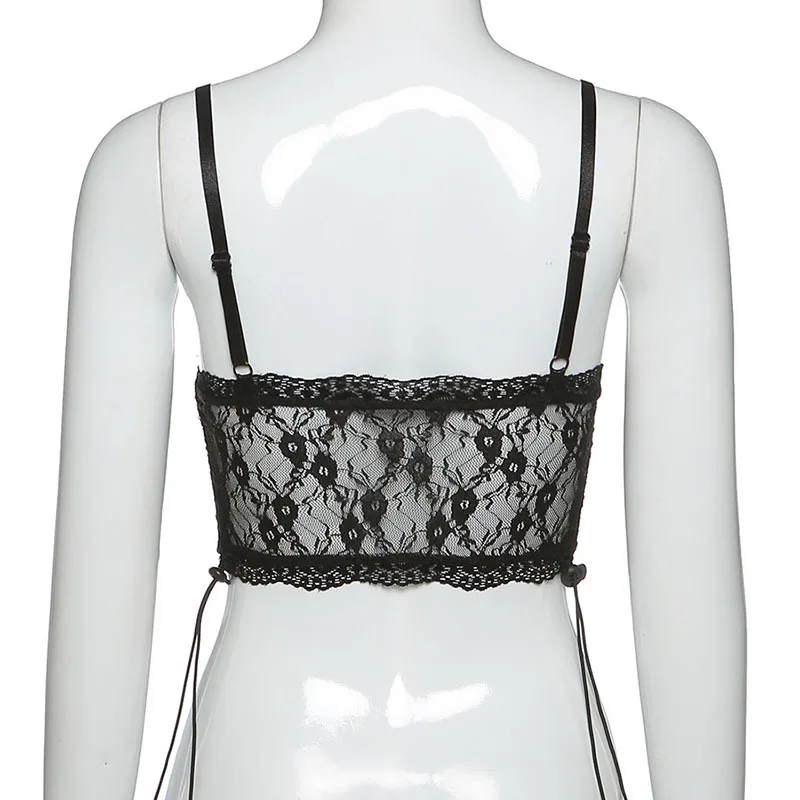 Y2K Summer Sexy Transparents Floral Ruched Hem Crop Tops E-girl Spaghetti Strap Backless See Through Lace Camis Tops New
Y2K Summer Sexy Transparents Floral Ruched Hem Crop Tops E-girl Spaghetti Strap Backless See Through Lace Camis Tops New