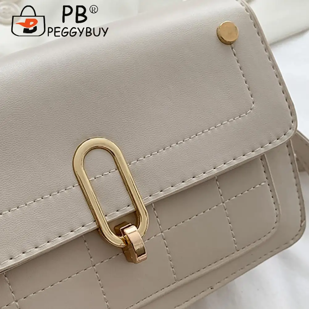 Simple Female Solid Color Crossbody Bags Small PU Leather Shopping Handbag Ladies Lattice Pattern Shoulder Bags
Simple Female Solid Color Crossbody Bags Small PU Leather Shopping Handbag Ladies Lattice Pattern Shoulder Bags