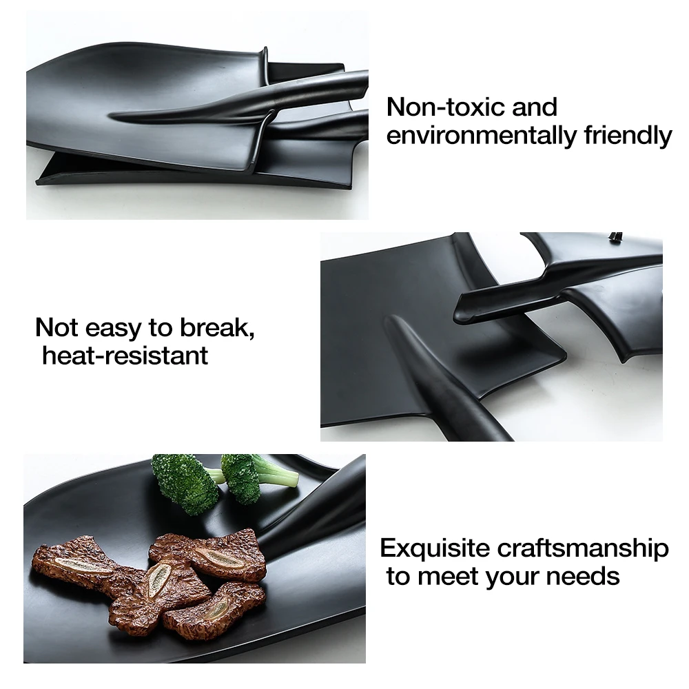 Imitation Ceramic Frosted Dish Creative Shovel Chape Dishes Container Tableware Plate Dish Platter Bowl Cutter Dinnerware
Imitation Ceramic Frosted Dish Creative Shovel Chape Dishes Container Tableware Plate Dish Platter Bowl Cutter Dinnerware