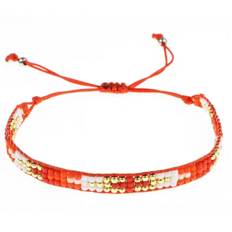 Colorful Rice Bead Woven Bracelet Female European And American Bohemian Ethnic Jewelry Handmade Jewelry AT0094
Colorful Rice Bead Woven Bracelet Female European And American Bohemian Ethnic Jewelry Handmade Jewelry AT0094