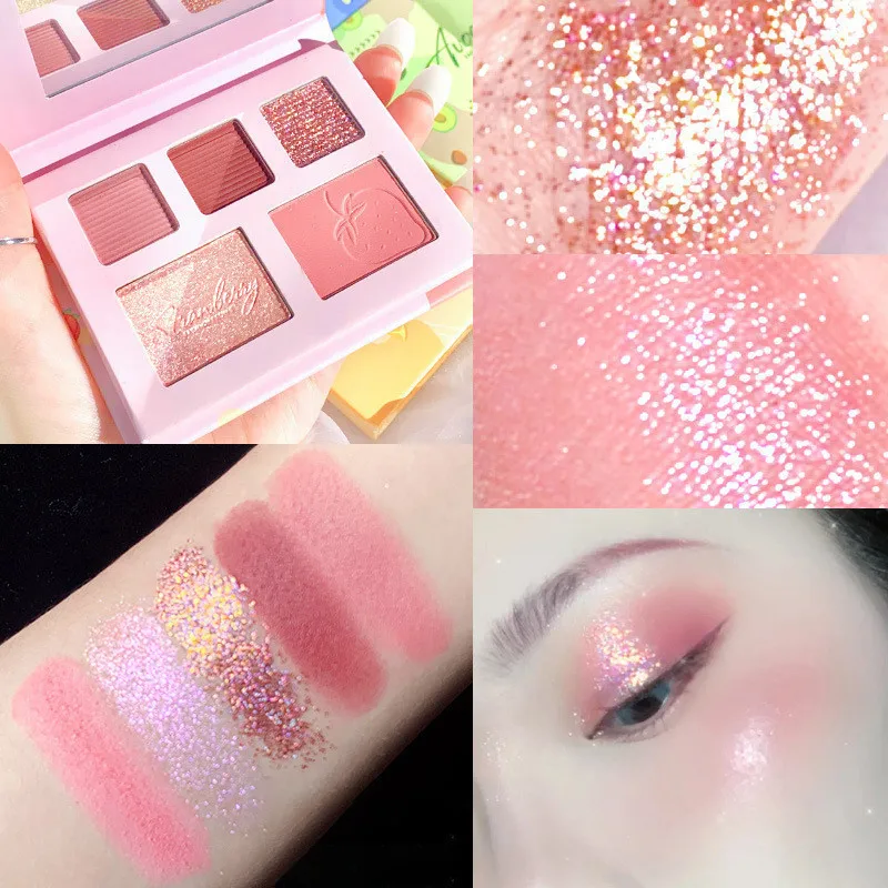 5 Color Eyeshadow Palette Long Lasting Shiny Matte Glitter Pigment Eye Shadow Pallete Fruit Fashion Diamond Eye Makeup Palette
5 Color Eyeshadow Palette Long Lasting Shiny Matte Glitter Pigment Eye Shadow Pallete Fruit Fashion Diamond Eye Makeup Palette