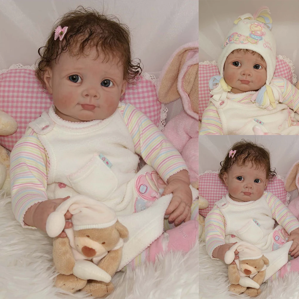 22 Inches Full Limbs Anatomically Reborn Doll Kit Birthday Gift Simulation Funny Silicone Head With Body Eyes Home DIY Unpainted
22 Inches Full Limbs Anatomically Reborn Doll Kit Birthday Gift Simulation Funny Silicone Head With Body Eyes Home DIY Unpainted