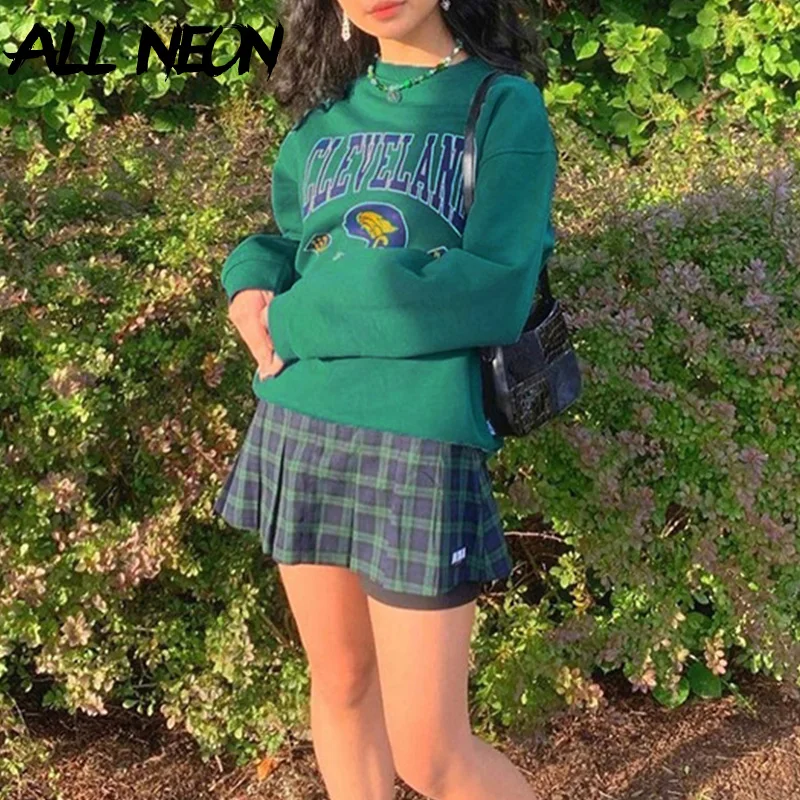 ALLNeon Vintage Y2K Retro Letter Print Green Oversized Pullovers 90s Aesthetics Streetwear Crew Neck Loose Long Sleeve Tops Fall
ALLNeon Vintage Y2K Retro Letter Print Green Oversized Pullovers 90s Aesthetics Streetwear Crew Neck Loose Long Sleeve Tops Fall