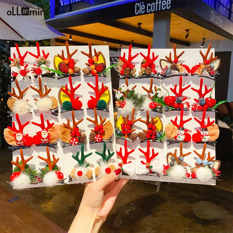 2Pcs/Set Christmas Girls Hair Clips Antlers Hairball Kids Hairpins For Girls Children Barrettes Woman Hair Accessories Headwear
2Pcs/Set Christmas Girls Hair Clips Antlers Hairball Kids Hairpins For Girls Children Barrettes Woman Hair Accessories Headwear