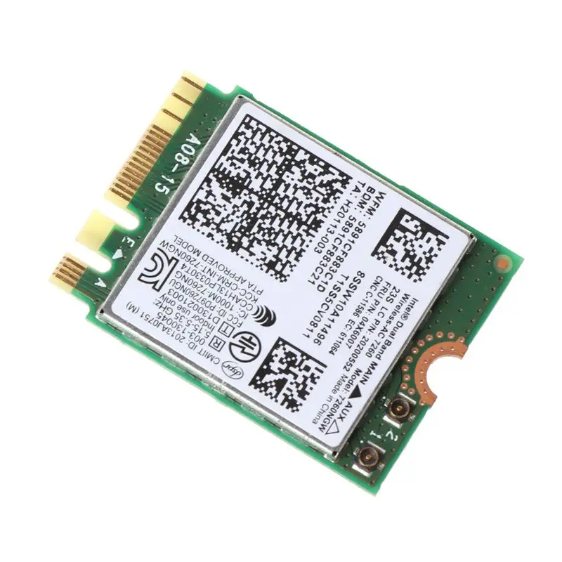 For ThinkPad X240 T440 T540P L440 L540 W540 5G WiFi Dual Band 7260NGW AC FRU:04X6007 Wireless Adapter Card Converter
For ThinkPad X240 T440 T540P L440 L540 W540 5G WiFi Dual Band 7260NGW AC FRU:04X6007 Wireless Adapter Card Converter