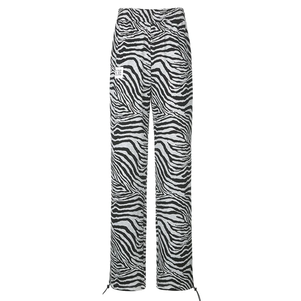 XBUEN Women Casual High Waist Straight Leg Pants Korean Fashion Zebra Print loose Trousers For Female Y2K Summer Women Clothing
XBUEN Women Casual High Waist Straight Leg Pants Korean Fashion Zebra Print loose Trousers For Female Y2K Summer Women Clothing