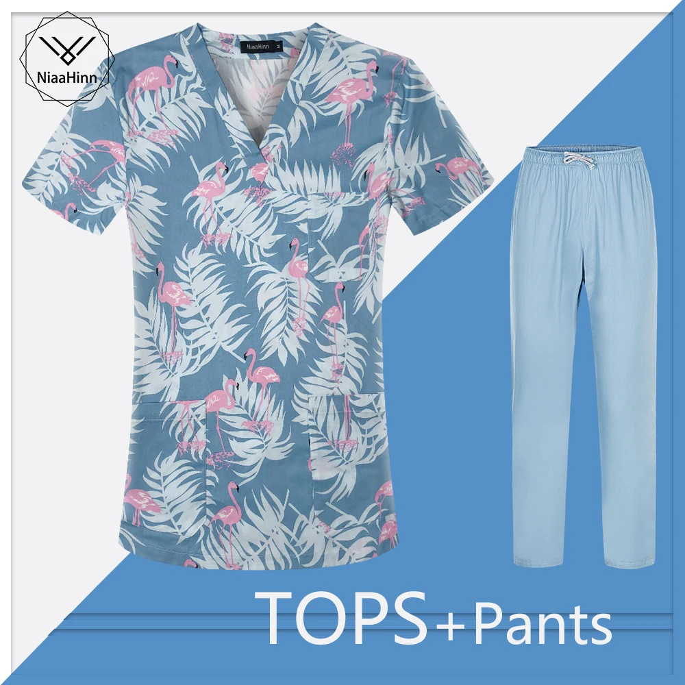 Printing Scrubs Medical Uniforms V-neck Beauty Salon Work Clothes Women Tops Pet Grooming 100% Cotton Scrubs Coat Blouse Unisex
Printing Scrubs Medical Uniforms V-neck Beauty Salon Work Clothes Women Tops Pet Grooming 100% Cotton Scrubs Coat Blouse Unisex
